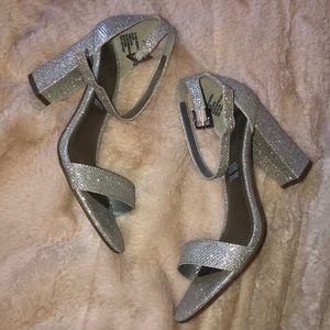 Sparkly strappy dress heels